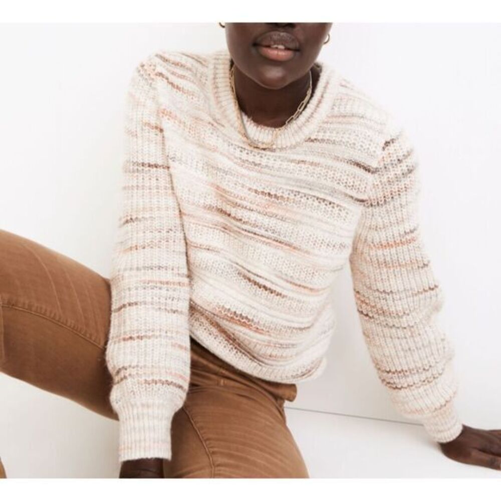 2/$30 Madewell Cotton Wool Blend Space-Dyed Canton Sweater Cozy Sz XS